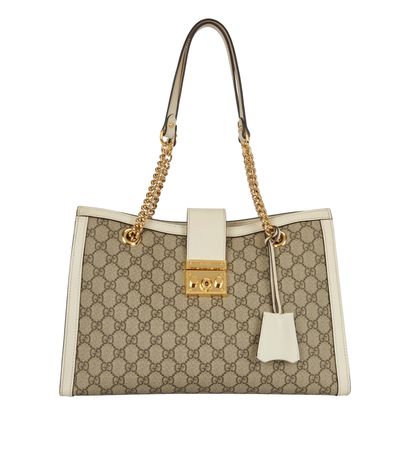 Padlock GG Medium Shoulder Bag, front view